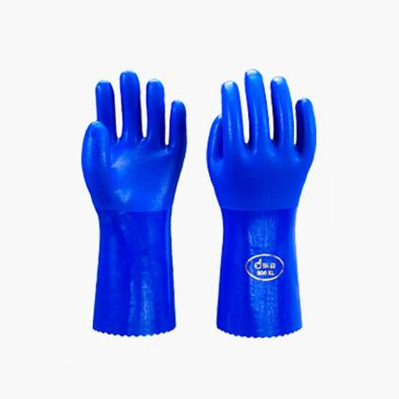 东亚806手套耐油王耐酸碱耐磨防滑防水劳保胶皮长款橡胶手套