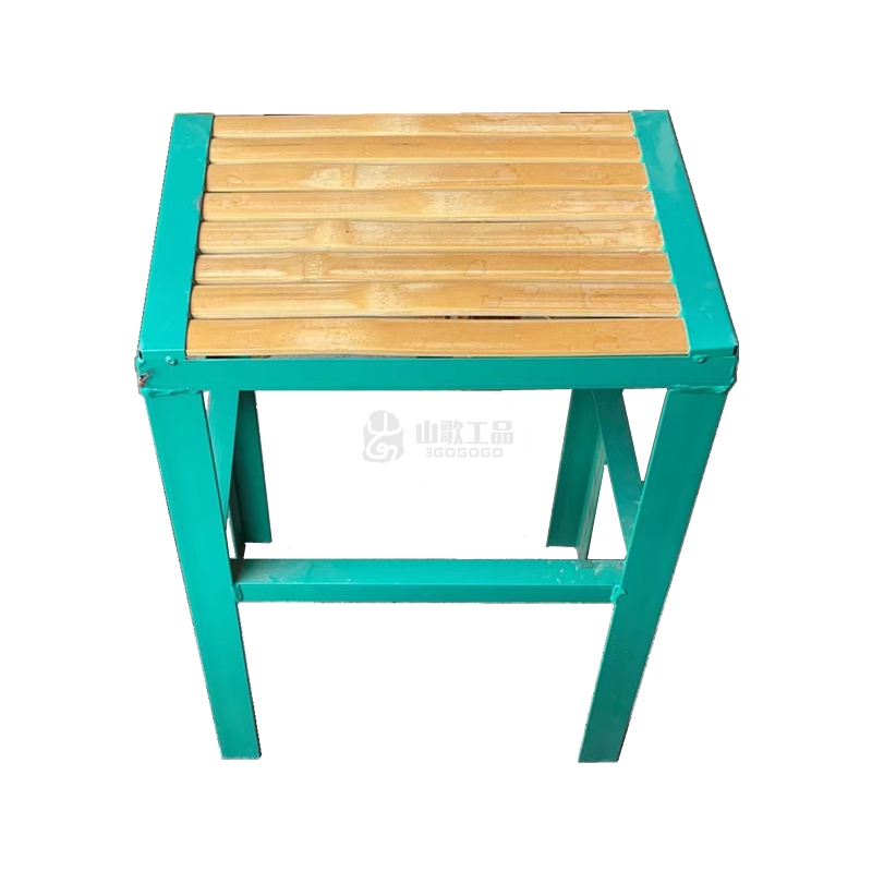 华明 摆货铁凳子 绿色铁架凳  34x23x50