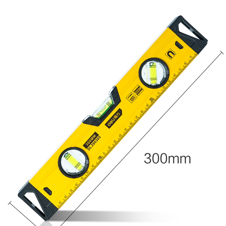 得力工具 DL290300 升级款铝合金水平尺300mm