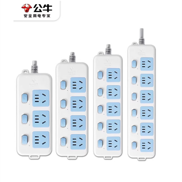 公牛 多开关有线插座GN-314/315/316 基础系列 接线板插线板插板