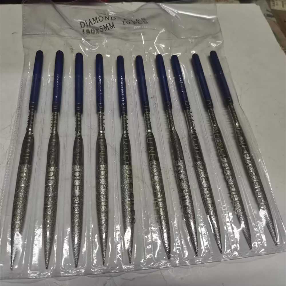 深蓝胶柄 精钢砂 半圆锉/扁平锉